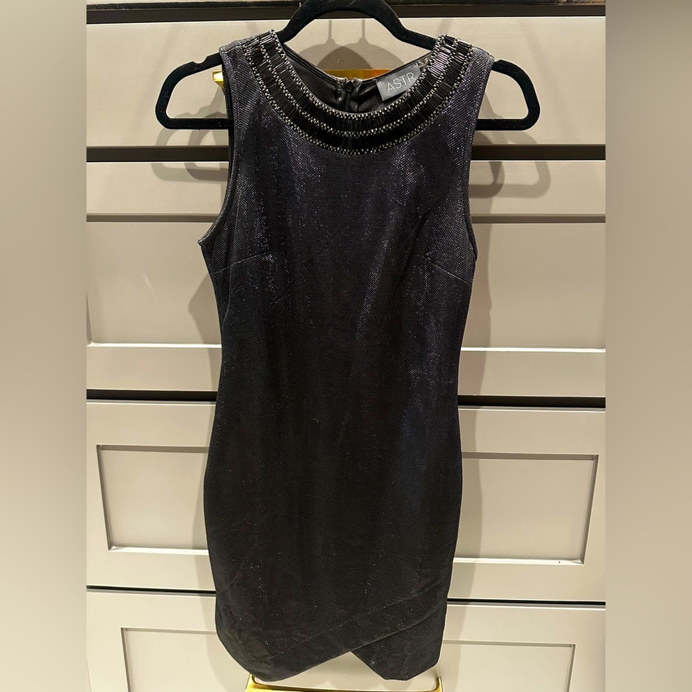 Gorgeous ASTR Black Cocktail Dress with Beading